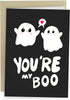 You're My Boo Funny Ghost Anniversary Card for Husband or Wife, Cute Valentine's Day Card, Romantic Birthday Card