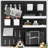 Pegboard Combination Kit - Wall Mounted Organizer with 20 Accessories for Home, Office, and Gaming Setup