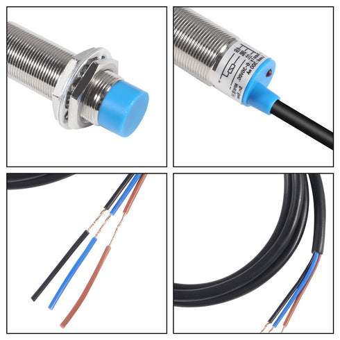 LJ18A3-8-Z/BX 3Pcs NPN NO Inductive Proximity Sensor Switch Detector 8mm DC 6-36V for 3D Printer Probe Bed Leveling