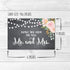 Hadley Designs 24 Pink Gold Wedding Thank You Cards - Envelopes for Bride Thank You from the New Mr. & Mrs.