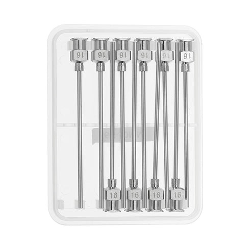 PATIKIL 10 Pcs 16G Blunt Tip Dispensing Needles, 2 Inch Stainless Steel for Liquid Inks and Adhesives