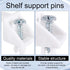 BOXOB 20pcs #101558, Shelf Support Pins for IKEA Part Shelf Support Pegs Replacement Accessories Compatible with IKEA
