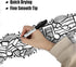 Permanent Markers, 128 Count Black Fine Point, Waterproof & Smear Proof Markers for School, Office, Home