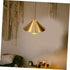 Hemobllo Copper Plated Metal Lamp Shade Cone for Ceiling Pendant Light Base Modern Lampshade for Desk and Floor Lamps