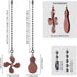 SHIFANQI 2 Pack Bulb Ornaments,12 Inches Ceiling Fan Pull Chain, & Fan Pull Chain Extension Ball Beads Decorative Fan