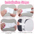 Yuanchu 4Pcs Toilet Seat Lifter, Self Adhesive Toilet Lid Cover Lifter Toilet Seat Handle To Lift Bathroom Accessories