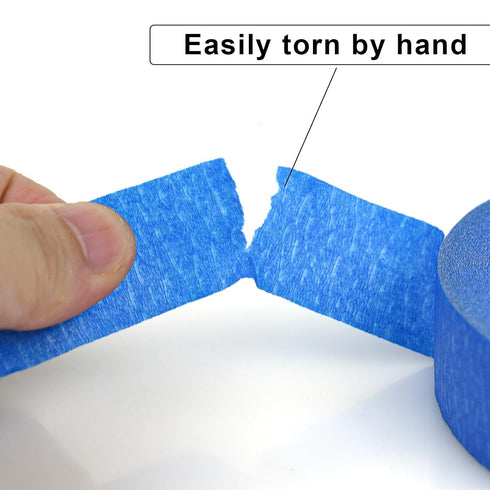 3 Pack Blue Painters Tape, 1 inch Wide Masking Tape for Multi-Surface, Indoor & Outdoor Use, 270FT Total