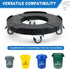 15-19 Inch 4 440lbs W B D WEIBIDA Trash Can Dolly Wheels Adjustable Round Roller with Wheels Drum Cart Heavy Duty Keg