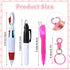 Sibba Nurse Pen Set - Mini Highlighter, Nurse Pen Badge Marker with Nursing Keychain Clip, Pink Correct Supplies