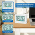 WEIRUSE 260000 Sets 5 Indoor Temperature and Humidity, Two sensors Inside and Outside USB Export of Data Storage, high