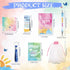 Pasimy 218 Pcs Inspirational Stationery Gifts, Motivational Mini Notepad, Pen, Quote Bookmarks, Stickers for School
