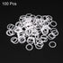 uxcell Silicone O-Rings, 13mm OD 10mm ID 1.5mm Width VMQ Seal Gasket for Compressor Valves Pipe Repair, White, Pack of 100