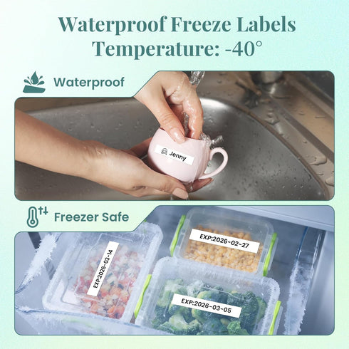 Phomemo 4 P12 Label Maker Machine with Tape, Bluetooth Small Label Makers Ribbon Printer Machine Thermal Transfer