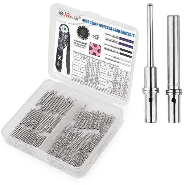 JRready Deutsch DTM Solid Terminal Pin & Socket Size 20, ST6282-050 DTM Series Connector Terminal Kit