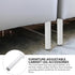 2pcs Hemobllo Adjustable Metal Sofa Legs Furniture Support Feet with Floor Protectors Folding Iron Cabinet Table Legs