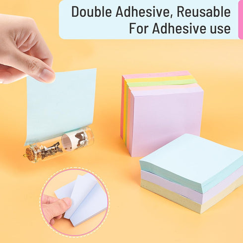 Sticky Notes 3x3 Inches, 8 Pads, 800 Sheets, Premium Sticky Note Pads, Self-Stick Note Pads