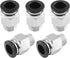 5Pcs Male Straight Push to Connect Fittings 10mm Tube OD x 1/4 inch NPT Thread, Air Push Connect Tool Pneumatic Hose Fittings by Qjaiune