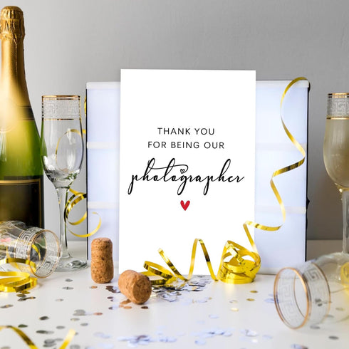 Amorista Thank You Card Gifts for Photographer, Simple Appreciation Gifts for Photographers,Thank You for Being Our