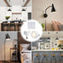 2 Pack Magnetic Battery Operated Light Bulbs, Remote Control, Cordless LED Puck Lights, Wireless Dimmable E26 for Non