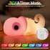 3 Dimmable Cute Chameleon Night Light for Kids Rechargeable, Battery Operated Nightlight Level with RGB&Timer, Silicone