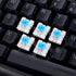 FdcZeyxior 50 3 PCS Mechanical Keyboard Switches Keyboard Clicker Pin Blue Switch Replacement Keyboards Keys