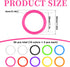 Xyembu 50 (10 Pcs Loose Leaf Binder Rings, Plastics Notebook Paper Ring, Colorful Book Rings, Binder-Rings for Flash