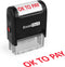 ExcelMark OK to Pay Self-Inking Rubber Stamp A1539 Red Ink