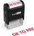 ExcelMark OK to Pay Self-Inking Rubber Stamp A1539 Red Ink