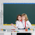 Crtiin 55.8 Feet Shiny Scalloped Bulletin Board Border Decorative Eid Trim Poster Borders for Classroom Decoration