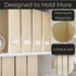 Gold Magazine File Holder - Set of 4 Gold Office Organizers, File Folder Holder Magazine Boxes for Office