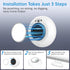 Closet 6 Pack Motion Sensor Night Light,LED Rechargeable Indoor Night Lights,Magnetic Cabinet Light Light for Kitchen