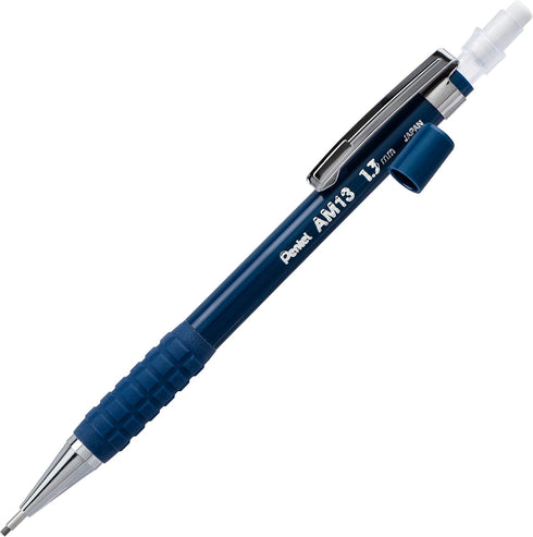 Pentel Arts Sharp HD Mechanical Pencil (1.3mm), Dark Blue Barrel, (1) Super Hi-Polymer Lead Refill (AM13PABP) by Pentel