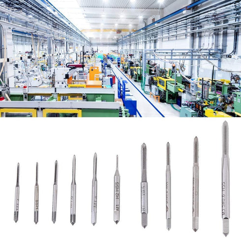 10PCS Micro Taps Bit Hand Screw Thread Taps M1 to M3.5 Tool Set