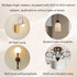 Klyeola 2Pcs 180 M10 Degree Swivel Thread Sloped Ceiling Adapter, Pendant Light and Chandelier Ceiling Mount