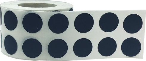 Navy 1/2" Round Adhesive Labels - 1,000 Color Coding Dot Stickers for Inventory Management and Crafting