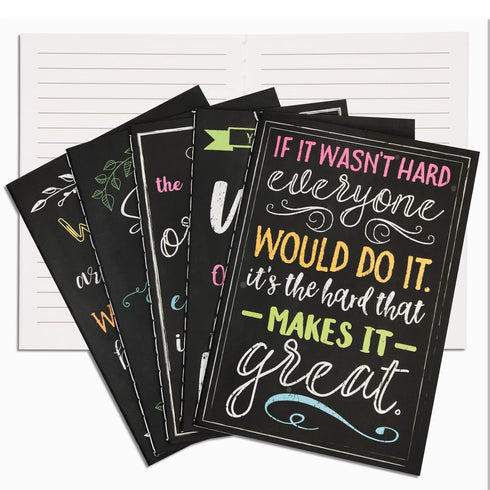 Paper Junkie 12 Pack Small Inspirational Notebooks, Pocket Size Motivational Journal Notepads for Students (3.5x5 in)