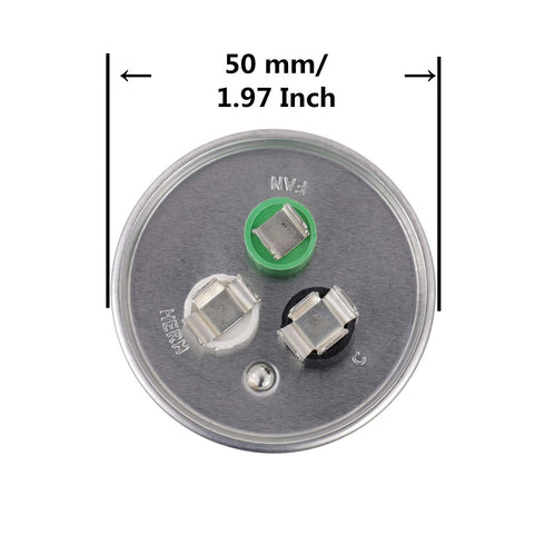 BOJACK 35+5uF 370V/440V CBB65 Dual Run Circular Start Capacitor, 35 5 MFD ±6% for AC Motor Run or Fan Start