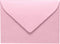 LUXPaper #17 Mini Envelopes | 2 11/16" x 3 11/16" | 50 Qty Rose Quartz Metallic 80lb. Text