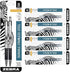 Zebra Pen G-301 Stainless Steel Gel Pen, Medium Point, 0.7mm, Black Ink, 2-Count Bundle with 8 Refills, 0.7mm