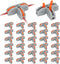 EEEKit 30Pcs Compact Wire Conductor Connector, T-Shape Lever Nut Quick Splitter 3 Way Electrical Connectors, AWG 28-12