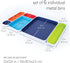 Three by Three Seattle 6 Piece Metal Organizer Tray Set for Makeup, Stationery, Utensils, Office Desk, Kitchen, Bathroom