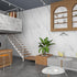 JSEVEM Grey White Marble Wallpaper, 15.74" 118.11" Self Adhesive Removable Decor for Kitchen Countertop