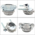 4 Pcs Zinc Clamp Type Cable Connectors, 3/4 Inch Clamp Fittings for Metallic Conduit Protect Cables
