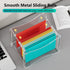 MaxGear Acrylic File Organizer Box, Clear Desktop Storage for Letter/A4 File Folder, Built-in Handles for Home Work