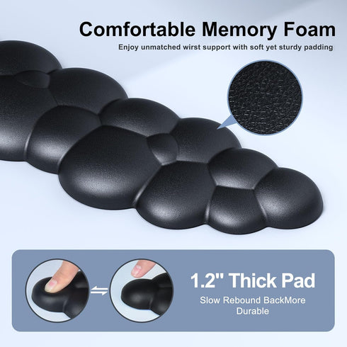 Cloud Mouse Pad with Wrist Rest, Ergonomic Cloud Keyboard Mouse Wrist Support
