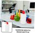 2 SOLUSTRE pcs Narrow Mouth Wash Bottles with Graduated Scale Plastic Laboratory Washing Bottles with Angled Head