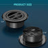 4 Inch Round Air Vent, HG Power 2-Pack Aluminium Alloy Louver Grille Cover with Built-in Screen Mesh for Ventilation
