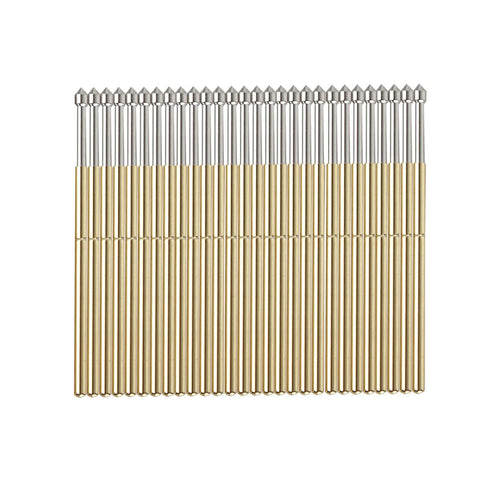 100 Pcs P100-E2 Spring Test Probe, Brass Dia 1.5mm Contact Spring, Testing Pin Spring Contact Probe