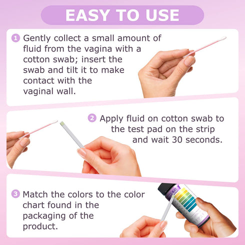 80 20 Just Fitter Vaginal pH Balance Test Strips. Personal Wellness Kit for Women. Supports Feminine Hygiene, Body