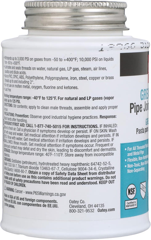 Oatey 31262 Great Blue Pipe Joint Compound, 8 fl. Ounce